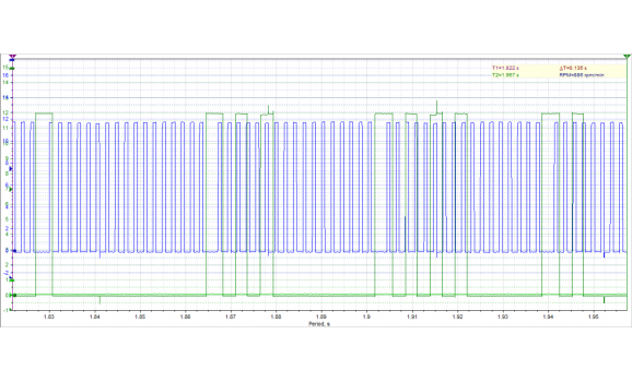 Эталон синхронизации-Сигнал ДПКВ + ДПРВ-Nissan-Almera 2000–2006 : Image 1