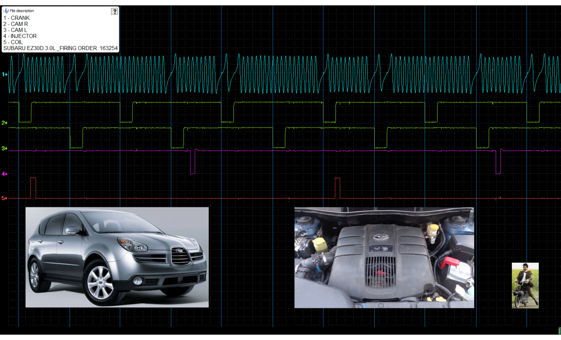 Эталон синхронизации-Сигнал ДПКВ + ДПРВ-Subaru-Tribeca 2004-2014 : Image 1