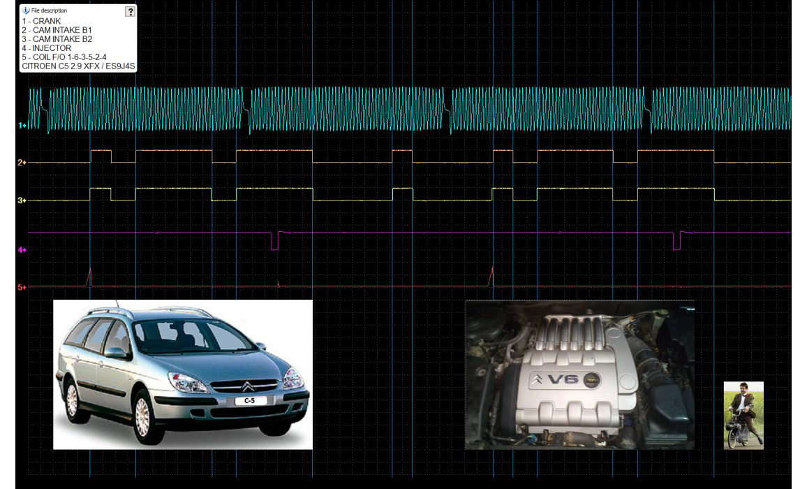 Эталон синхронизации-Сигнал ДПКВ + ДПРВ-Citroën-C5 2000-2007 : Image 2