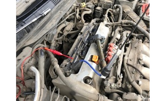 Как подключить осциллограф-Выходное напряжение-Honda-Accord 2003-2008 : Image 1