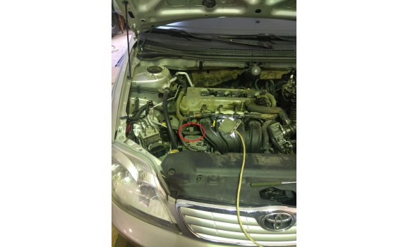 How to connect a scope-Output voltage-Toyota-Corolla 2001-2007 : Image 1