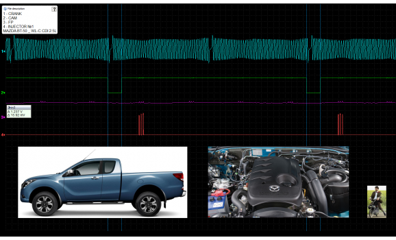 Good timing-CKP & CMP signal-Mazda-BT-50 2011-2020 : Image 1