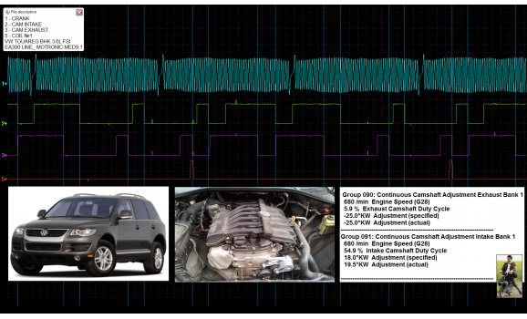 Good timing-CKP & CMP signal-Volkswagen-Touareg I 2002-2010 : Image 1