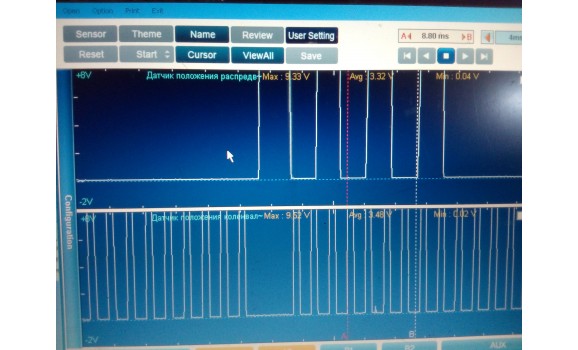 Эталон синхронизации - Сигнал ДПКВ + ДПРВ - Nissan - Almera 2000–2006 : Image 1