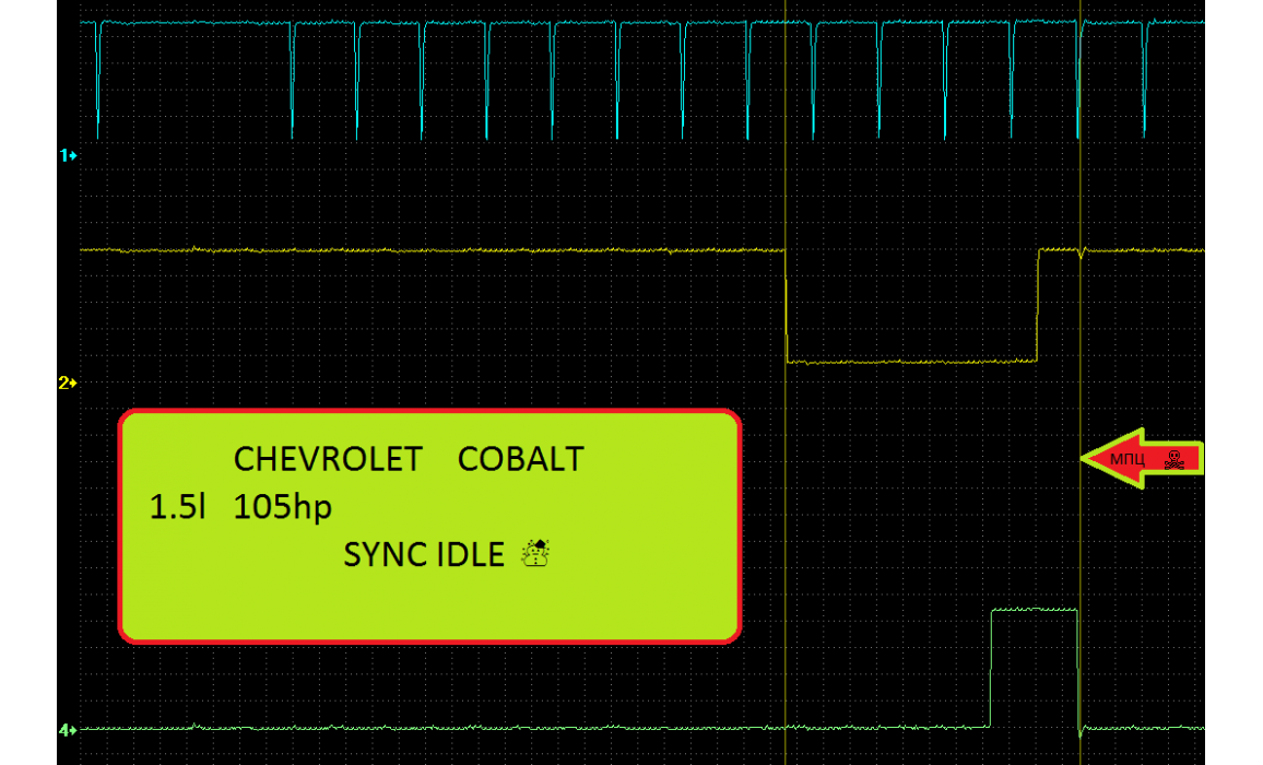 Эталон синхронизации - Сигнал ДПКВ + ДПРВ - Chevrolet - Cobalt 2013- : Image 2