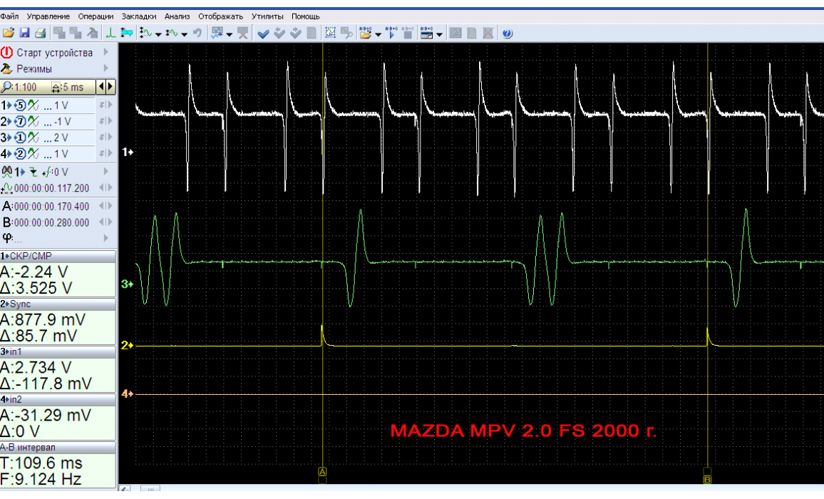 Good timing - CKP & CKM signal - Mazda - 626 1997-2002 : Image 1