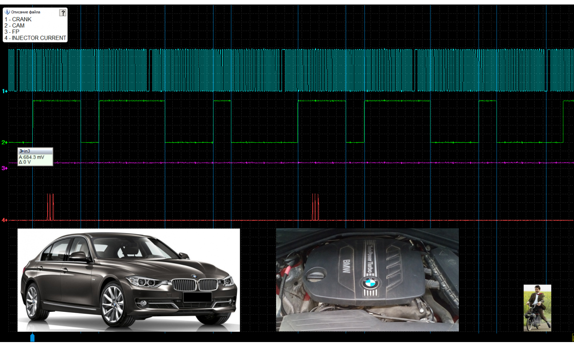 Эталон синхронизации - Сигнал ДПКВ + ДПРВ - BMW - 1 F20/F21 2011- : Image 2