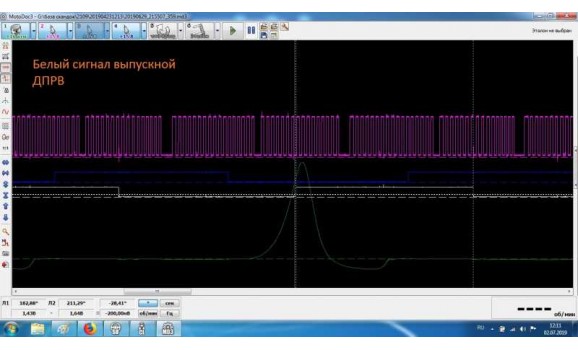 Эталон синхронизации - Сигнал ДПКВ + ДПРВ + ДД - Mitsubishi - Outlander 2007–2013 : Image 1