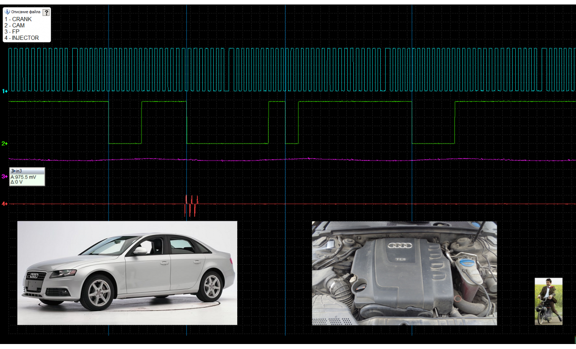 Эталон синхронизации - Сигнал ДПКВ + ДПРВ - Audi - A4 (B8) 2007-2015 : Image 1