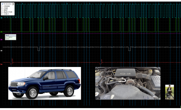 Эталон синхронизации - Сигнал ДПКВ + ДПРВ - Jeep - Grand Cherokee (WJ) 1998-2004 : Image 1