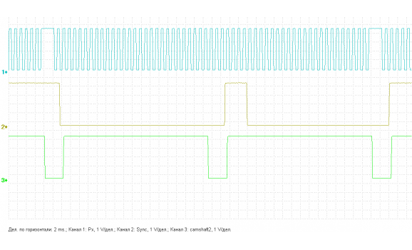 Эталон синхронизации - Сигнал ДПКВ + ДПРВ - Honda - Accord 2003-2007 : Image 1