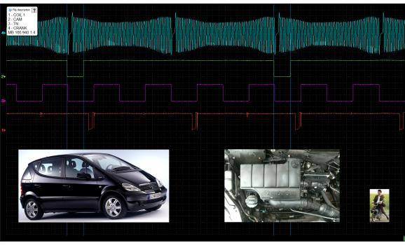 Эталон синхронизации - Сигнал ДПКВ + ДПРВ - Mercedes - W168 1997-2004 : Image 1