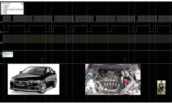 Эталон синхронизации - Сигнал ДПКВ + ДПРВ - Mitsubishi - Lancer 2007-2017 : Image 1