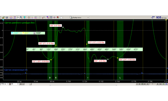 Эталон - Давление в цилиндре - Opel - Vectra B 1995-2002 : Image 1