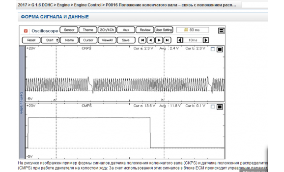 Эталон синхронизации-Сигнал ДПКВ + ДПРВ-Hyundai-Accent 4 (RB) 2010-2018 : Image 1