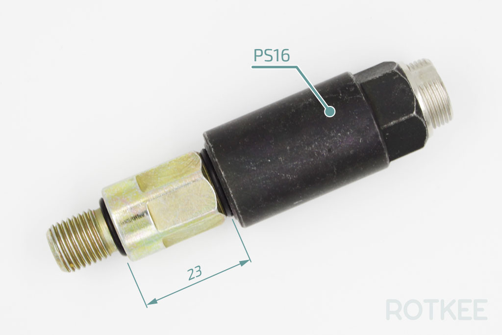 AD-M14-M12 adapter with PS16 sensor