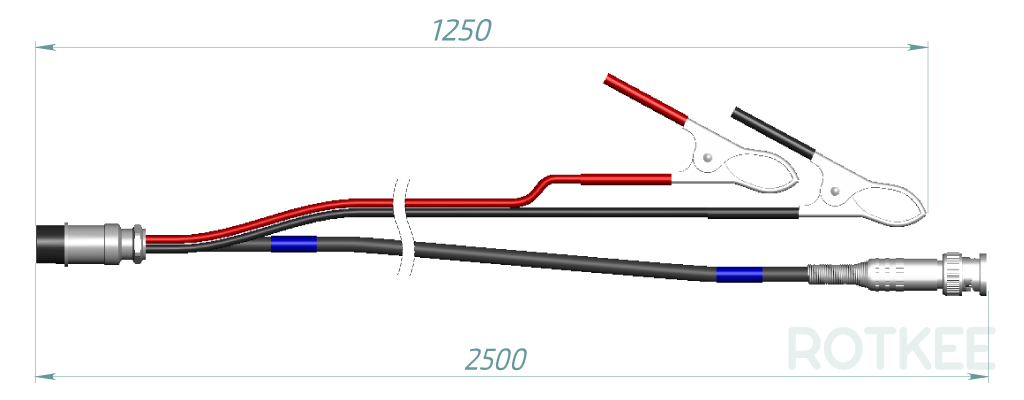 чертеж сигнального кабеля датчика PS16
